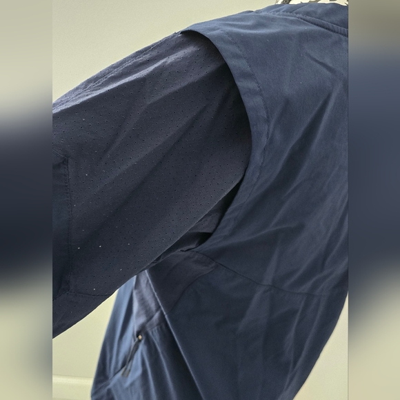 Nike Men's  Hot Baseball Wind Jacket V-Neck Black 3/4 Sleeve. Size S - Picture 12 of 16